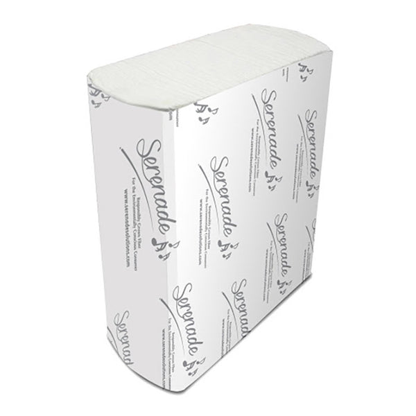 Serenade Multifold White Towels 4M/cs